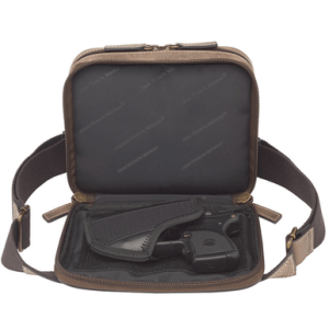 Gun Tote'n Mamas/Kingport Waist Sling Pack, Brown Leather Around the Waist Bag - GTMCZY116BRN