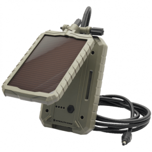Stealth Cam Solar Power Panel, Weatherproof 3,000 mAh Includes Charging Port - STCSOLP3X10