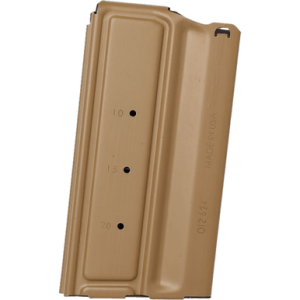 Sig Sauer MCX-Spear Magazine, 20rd Double Stack Coyote Tan Steel 277 Sig Fury/6.8x51mm/6.5 Creedmoor/7.62 NATO - MAGSPEARMULTICOY