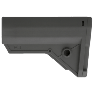 B5 Systems Sierra K Stock, Slim-Profile Ergonomic Cheek Weld Ambidextrous Fixed Sling Mounts and Limited Rotation QD Mounts Wolf Gray - SRK1659