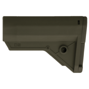 B5 Systems Sierra K Stock, Slim-Profile Ergonomic Cheek Weld Ambidextrous Fixed Sling Mounts and Limited Rotation QD Mounts OD Green - SRK1658