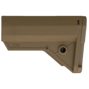 B5 Systems Sierra K Stock, Slim-Profile Ergonomic Cheek Weld Ambidextrous Fixed Sling Mounts and Limited Rotation QD Mounts Coyote Brown - SRK1657
