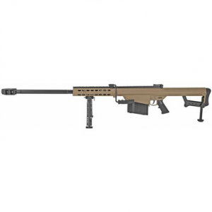 Barrett M82A1 50 BMG Semi-Automatic Rifle 29" Barrel 10+1 Flat Dark Earth Cerakote Fixed Stock