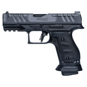 Walther Arms PDP Pro Pistol, 4" Black Steel Barrel Black Optic Cut/Serrated Steel Slide Black Steel Frame w/Picatinny Rail Textured Wraparound Grip Compact Frame 18+1rd 9mm Luger - 2896991