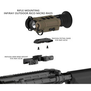 InfiRay Outdoor Micro-MQD Mount, Quick Detach Black Picatinny Rail Mount Pistol / Rifle - AC36