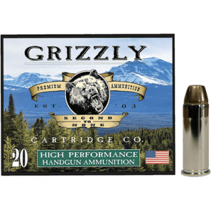 Grizzly Ammo Jacketed Hollow Point Ammo, 240gr 20 Per Box/10 Case 44 Special - GC44SP5