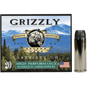 Grizzly Ammo Wide Flat Nose Gas Check Ammo, 265gr 20 Per Box/10 Case 45Colt - GC45C4