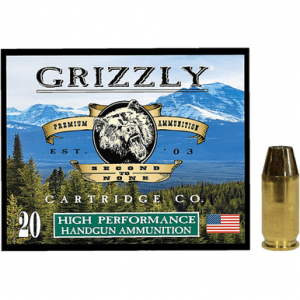 Grizzly Ammo Jacketed Hollow Point Ammo, +P 230gr 20 Per Box/10 Case 45ACP - GC45A+P8