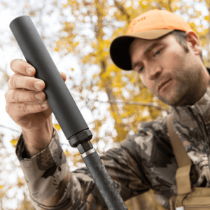 ADVANCED ARMAMENT COMPANY 64775 Jaeger 30 30 Cal Rated Up To 300 Win Mag, Black Titanium/Aluminum, 5/8