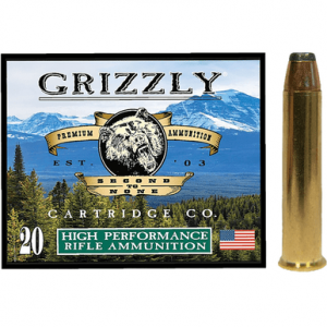 Grizzly Ammo Jacketed Hollow Point Ammo, 300gr 20 Per Box/10 Case 45-70 Gov - GC45/70+P2