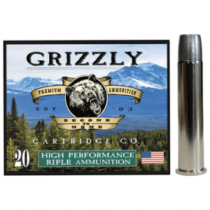 Grizzly Ammo Bonded Flat Point Ammo, +P 405gr 20 Per Box/10 Case 45-70Gov - GC45/70+P4