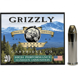 Grizzly Ammo Jacketed Hollow Point Ammo, 148gr 20 Per Box/10 Case 357Mag - GC357M9
