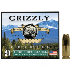 Grizzly Ammo Full Metal Jacket Flat Point Ammo, 200gr 20 Per Box/10 Case 10mmAuto - GC10CM2