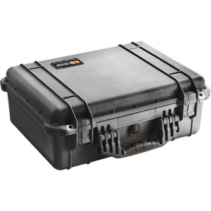 Pelican Protector Case, Black Polypropylene Holds Handgun Crush/ Dust Proof / Watertight Foam Padding 18.06" L x 12.89" W x 6.72" D Interior Dimensions - 1520000110