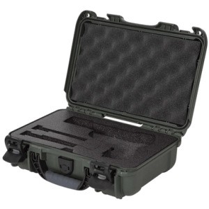 Nanuk 909 Classic Gun Case, Olive Resin Polyethylene w/ Closed-Cell Foam Waterproof & Airline Approved 11.44" L x 7" W x 3.68" H Interior Dimensions - 909CLASG6