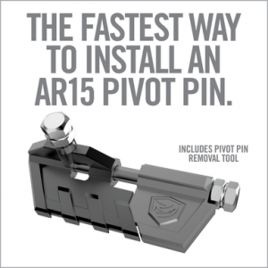 Real Avid Pivot Pin Pro Tool, Black/Stainless Metal Includes Detent Plunger for AR-15 - AVARPPTPRO