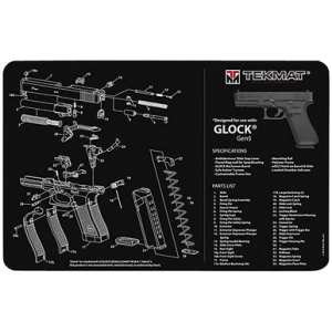 TekMat Glock Gen 5 Ultra 20 Cleaning Mat, Multi-Color Rubber 15"x20" Glock Gen5 Parts Diagram Against Chipping / Scratching Oil / Water Resistant - TEKR20GLOCK-G5