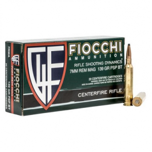 cchi 7RMA Shooting Dynamics7mm Rem Mag 139 GR Pointed Soft Point (PSP) 20 Bx/ 10 Cs Ammo