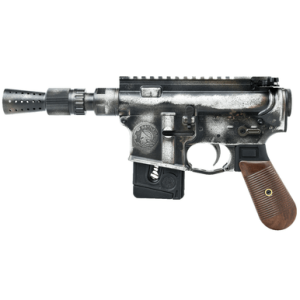 Battle Arms Development Solo Blaster Pistol, 5.38" Silver Optic Ready Slide 3-Tone Battle Worn Frame Wood Grip Custom Muzzle Device 10+1rd 22 LR - BAD-SOLO-BLASTER