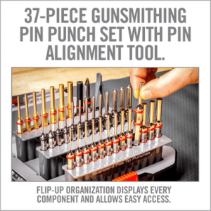 Real Avid Accu-Punch Master Set, Black 37 Pieces Includes Pin Alignment Tool Universal Firearm - AVMAPS