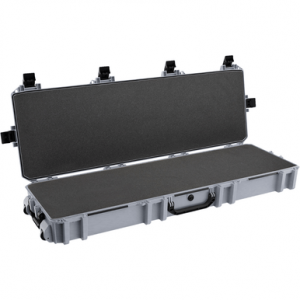 Pelican Vault Double Rifle Case, 53" Gray Polyethylene Foam Padding Weather Resistant - VCV8000000GRY