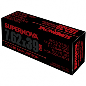 Piney Mountain Ammunition Red Tracer Cartridge, 110gr Full Metal Jacket 20 Per Box/10 Case 7.62mm - PMSN762R