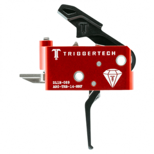 TriggerTech AROTRB14NNF Diamond Two-Stage Flat Trigger with 1.50-4 lbs Draw Weight for AR-15 Right