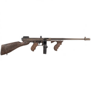 Thompson 1927A-1 Bonnie & Clyde Rifle, 18" Finned Barrel Aluminum Receiver Fixed Stock 50+1rd .45 Cal - T150DC6