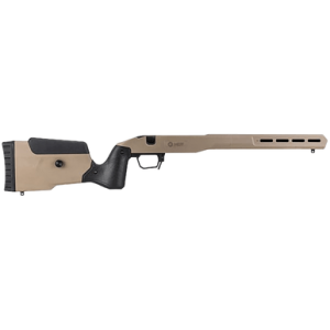 Mdt Sporting Goods Inc Field Stock Chassis System, 32.22" OAL FDE M-LOK Compatible Forend/ Adjustable Cheek Riser/ Sling Stud On Forend & Buttstock/ Overmolded Polymer Body AICS Magazine Compatible Fits Ruger 10/22 - 109542FDE