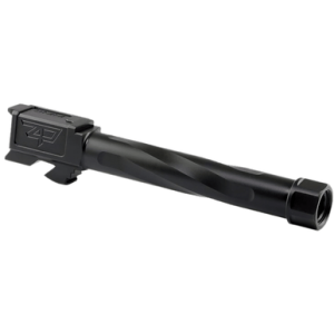 Zaffiri Precision Match Grade Barrel, 4.99" Black 416R Stainless Steel 1/2"x28 Thread 9mm Fits Glock 17 Gen1-4 - ZP.17BTBN