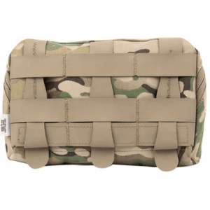 Blue Force Gear Low Profile General Purpose Pouch, Multi-Cam Elastic Ambidextrous 2 Compartments Zipper Closure - HWUPZ06MC