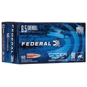 Federal AE65GDL90VP American Eagle Varmint & Predator 6.5 Grendel 90 gr Jacketed Hollow Point (JHP) 50 Bx/ 5 Cs