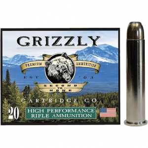 Grizzly Ammo Bonded Flat Point Ammo, +P 350gr 20 Per Box/10 Case 45-70Gov - GC45/70+P3