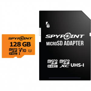 Spypoint Micro SD Memory Card, Black 128GB Stores Pictures / Video - 05887