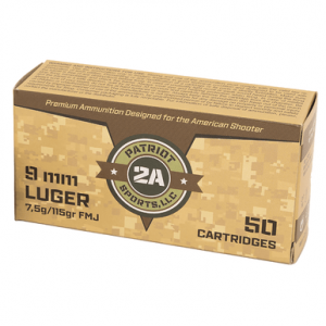 riot Sports P9MM115F 9mm 115gr Full Metal Jacket 50 Per Box Ammo