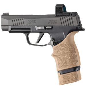 Hogue OverMolded Extension Base Pad, 15rd FDE Rubber Cobblestone Fits Sig Sauer P365X/XL - 18053