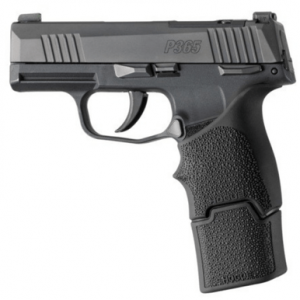 Hogue OverMolded Extension Base Pad, 15rd Black Rubber Cobblestone Fits Sig Sauer P365 - 18040