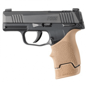 Hogue OverMolded Extension Base Pad, 12rd FDE Rubber Cobblestone Fits Sig Sauer P365 - 18033