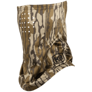 Moultrie Run N Gun Face Mask, Mossy Oak Bottomland 1/2 Face Mask OSFM 92% Polyester / 8% Spandex - KHT0213