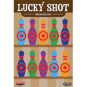 Birchwood Case Dirty Bird Target, Lucky Shot Bowling Pins 12" x 18" 6 Pack - BC-35773