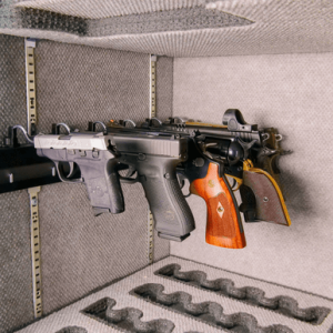 Berry's Gun Safe Pistol Rack, Black Holds 6 Pistols - 65892