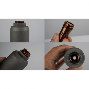 Q LLC Rear End Cherry Bomb Quickie Fast-Attach Muzzle Brake, Steel 5/8"x24 Threads 1.71" OAL for 7.62 - RE-CB-1/2X28