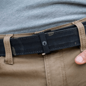 Team Nexbelt Operating Thin Bar Supreme EDC Belt, Multi-Cam Black Nylon Belt Sweat Resistant Fits up to 50" 1.50" Wide Push Button Closure - PCS5181