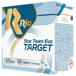 Rio Ammunition Star Team EVO Target 12 Gauge 2.75-inch 1oz 9 Shot 25 Per Box - STT28LT9