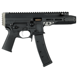Nemo Arms Mongoose Tactical Pistol, 5.80" Black Barrel & Receiver w/Picatinny Rail Black Grip Ambidextrous 35+1rd 9mm Luger - MNG9MMC