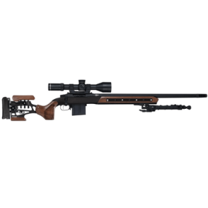Woox Furiosa Chassis, Walnut Aluminum/Wood Bolt Action 31" OAL LOP 14"-15" Cheek Riser 5.5" - 6.5" Recoil Pad Fits Ruger 10/22 - SH.CHS011.13