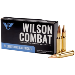 Wilson Combat Hollow Point Boat Tail Ammo, 110gr 20 Per Box/10 Case 6.8SPC - A68110BTHP