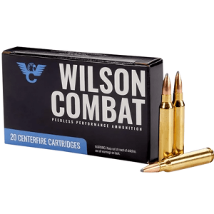 Wilson Combat Sierra GameKing Spitzer Boat Tail Ammo, 65gr 20 Per Box/10 Case 223 Rem - A22365SBT