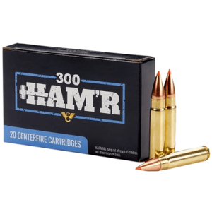 Wilson Combat V-Max Ammo, 110gr 20 Per Box/10 Case 300 HAM'R - A300HMR110VMAX