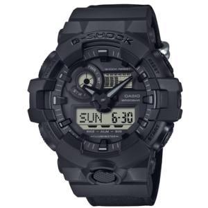 G-Shock Analog-Digital Watch, Black Nylon Band Shock / Water Resistant - GA700BCE1ACR